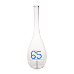 Díszpalack csepp alakú üveg választható szám figurával 0.5L