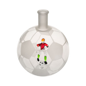 Díszpalack Futball-labda alakú üveg focistával 1L-es