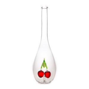 Díszpalack csepp alakú üveg Cseresznye figurával 0.5L