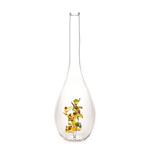 Díszpalack csepp alakú üveg Vadász Szarvas figurával 0.5L