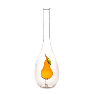 Díszpalack csepp alakú üveg Körte figurával 0.5L
