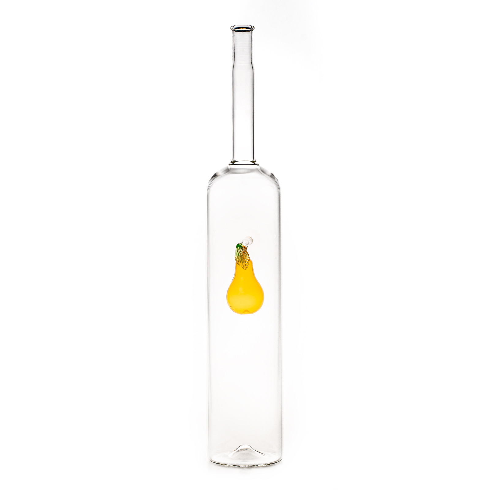 Díszpalack párhuzamos falú üveg körte figurával 1.5L
